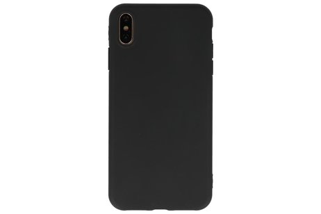 TPU Hoesje voor iPhone XS Max Zwart