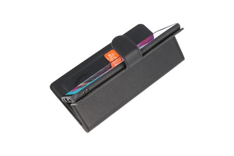 BAOHU KAIYUE - Luxe Portemonnee Hoesje - Pasjeshouder Telefoonhoesje - Wallet Case - Geschikt voor Samsung Galaxy A70 - Zwart