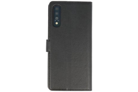 KAIYUE - Luxe Portemonnee Hoesje - Pasjeshouder Telefoonhoesje - Wallet Case - Geschikt voor Samsung Galaxy A70 - Zwart