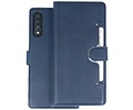 BAOHU KAIYUE - Luxe Portemonnee Hoesje - Pasjeshouder Telefoonhoesje - Wallet Case - Geschikt voor Samsung Galaxy A70 - Navy