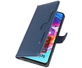 BAOHU KAIYUE - Luxe Portemonnee Hoesje - Pasjeshouder Telefoonhoesje - Wallet Case - Geschikt voor Samsung Galaxy A70 - Navy