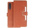 BAOHU KAIYUE - Luxe Portemonnee Hoesje - Pasjeshouder Telefoonhoesje - Wallet Case - Geschikt voor Samsung Galaxy A70 - Bruin