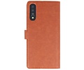 BAOHU KAIYUE - Luxe Portemonnee Hoesje - Pasjeshouder Telefoonhoesje - Wallet Case - Geschikt voor Samsung Galaxy A70 - Bruin