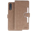 BAOHU KAIYUE - Luxe Portemonnee Hoesje - Pasjeshouder Telefoonhoesje - Wallet Case - Geschikt voor Samsung Galaxy A70 - Grijs
