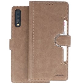 BAOHU KAIYUE - Luxe Portemonnee Hoesje Samsung Galaxy A70 - Grijs