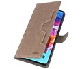 BAOHU KAIYUE - Luxe Portemonnee Hoesje - Pasjeshouder Telefoonhoesje - Wallet Case - Geschikt voor Samsung Galaxy A70 - Grijs