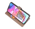 BAOHU KAIYUE - Luxe Portemonnee Hoesje - Pasjeshouder Telefoonhoesje - Wallet Case - Geschikt voor Samsung Galaxy A70 - Grijs
