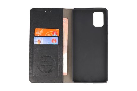BAOHU KAIYUE - Luxe Portemonnee Hoesje - Pasjeshouder Telefoonhoesje - Wallet Case - Geschikt voor Samsung Galaxy A71 - Zwart