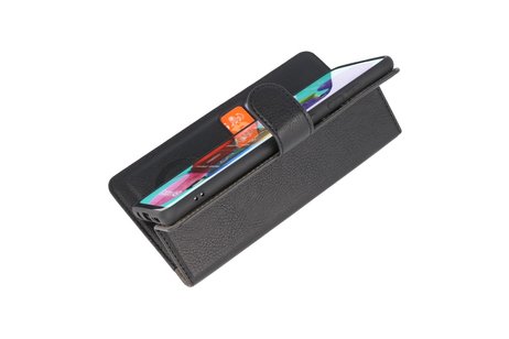 BAOHU KAIYUE - Luxe Portemonnee Hoesje - Pasjeshouder Telefoonhoesje - Wallet Case - Geschikt voor Samsung Galaxy A71 - Zwart