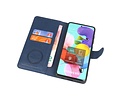 BAOHU KAIYUE - Luxe Portemonnee Hoesje - Pasjeshouder Telefoonhoesje - Wallet Case - Geschikt voor Samsung Galaxy A51 - Navy