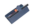 BAOHU KAIYUE - Luxe Portemonnee Hoesje - Pasjeshouder Telefoonhoesje - Wallet Case - Geschikt voor Samsung Galaxy A51 - Navy