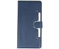 KAIYUE - Luxe Portemonnee Hoesje - Pasjeshouder Telefoonhoesje - Wallet Case - Geschikt voor Samsung Galaxy A51 - Navy