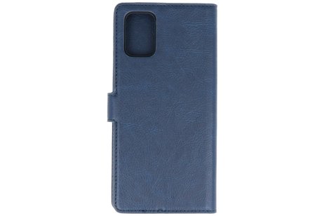 BAOHU KAIYUE - Luxe Portemonnee Hoesje - Pasjeshouder Telefoonhoesje - Wallet Case - Geschikt voor Samsung Galaxy A51 - Navy