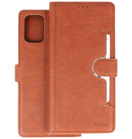 BAOHU KAIYUE - Luxe Portemonnee Hoesje Samsung Galaxy A71 - Bruin