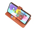BAOHU KAIYUE - Luxe Portemonnee Hoesje - Pasjeshouder Telefoonhoesje - Wallet Case - Geschikt voor Samsung Galaxy A51 - Bruin