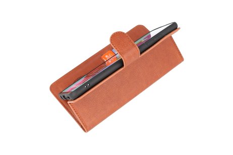 BAOHU KAIYUE - Luxe Portemonnee Hoesje - Pasjeshouder Telefoonhoesje - Wallet Case - Geschikt voor Samsung Galaxy A51 - Bruin