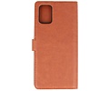 KAIYUE - Luxe Portemonnee Hoesje - Pasjeshouder Telefoonhoesje - Wallet Case - Geschikt voor Samsung Galaxy A51 - Bruin