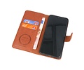 KAIYUE - Luxe Portemonnee Hoesje - Pasjeshouder Telefoonhoesje - Wallet Case - Geschikt voor Samsung Galaxy S20 - Bruin