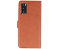 BAOHU KAIYUE - Luxe Portemonnee Hoesje - Pasjeshouder Telefoonhoesje - Wallet Case - Geschikt voor Samsung Galaxy S20 - Bruin