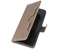 BAOHU KAIYUE - Luxe Portemonnee Hoesje - Pasjeshouder Telefoonhoesje - Wallet Case - Geschikt voor Samsung Galaxy S20 - Grijs