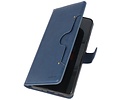 KAIYUE - Luxe Portemonnee Hoesje - Pasjeshouder Telefoonhoesje - Wallet Case - Geschikt voor Samsung Galaxy S20 Plus - Navy