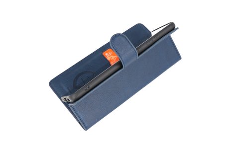 BAOHU KAIYUE - Luxe Portemonnee Hoesje - Pasjeshouder Telefoonhoesje - Wallet Case - Geschikt voor Samsung Galaxy S20 Plus - Navy