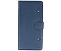 KAIYUE - Luxe Portemonnee Hoesje - Pasjeshouder Telefoonhoesje - Wallet Case - Geschikt voor Samsung Galaxy S20 Plus - Navy