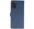 KAIYUE - Luxe Portemonnee Hoesje - Pasjeshouder Telefoonhoesje - Wallet Case - Geschikt voor Samsung Galaxy S20 Plus - Navy