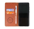 KAIYUE - Luxe Portemonnee Hoesje - Pasjeshouder Telefoonhoesje - Wallet Case - Geschikt voor Samsung Galaxy S20 Plus - Bruin