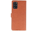BAOHU KAIYUE - Luxe Portemonnee Hoesje - Pasjeshouder Telefoonhoesje - Wallet Case - Geschikt voor Samsung Galaxy S20 Plus - Bruin