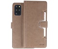BAOHU KAIYUE - Luxe Portemonnee Hoesje - Pasjeshouder Telefoonhoesje - Wallet Case - Geschikt voor Samsung Galaxy S20 Plus - Grijs