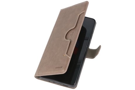 BAOHU KAIYUE - Luxe Portemonnee Hoesje - Pasjeshouder Telefoonhoesje - Wallet Case - Geschikt voor Samsung Galaxy S20 Plus - Grijs