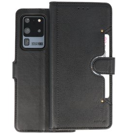 BAOHU KAIYUE - Luxe Portemonnee Hoesje Samsung Galaxy S20 Ultra - Zwart