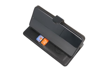 KAIYUE - Luxe Portemonnee Hoesje - Pasjeshouder Telefoonhoesje - Wallet Case - Geschikt voor Samsung Galaxy S20 Ultra - Zwart