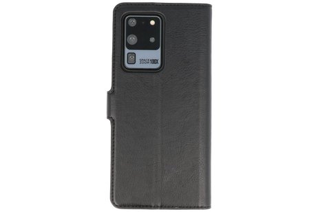 KAIYUE - Luxe Portemonnee Hoesje - Pasjeshouder Telefoonhoesje - Wallet Case - Geschikt voor Samsung Galaxy S20 Ultra - Zwart