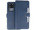BAOHU KAIYUE - Luxe Portemonnee Hoesje - Pasjeshouder Telefoonhoesje - Wallet Case - Geschikt voor Samsung Galaxy S20 Ultra - Navy