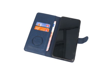 BAOHU KAIYUE - Luxe Portemonnee Hoesje - Pasjeshouder Telefoonhoesje - Wallet Case - Geschikt voor Samsung Galaxy S20 Ultra - Navy