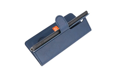 BAOHU KAIYUE - Luxe Portemonnee Hoesje - Pasjeshouder Telefoonhoesje - Wallet Case - Geschikt voor Samsung Galaxy S20 Ultra - Navy