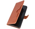 KAIYUE - Luxe Portemonnee Hoesje - Pasjeshouder Telefoonhoesje - Wallet Case - Geschikt voor Samsung Galaxy S20 Ultra - Bruin