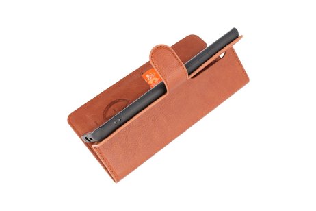 BAOHU KAIYUE - Luxe Portemonnee Hoesje - Pasjeshouder Telefoonhoesje - Wallet Case - Geschikt voor Samsung Galaxy S20 Ultra - Bruin