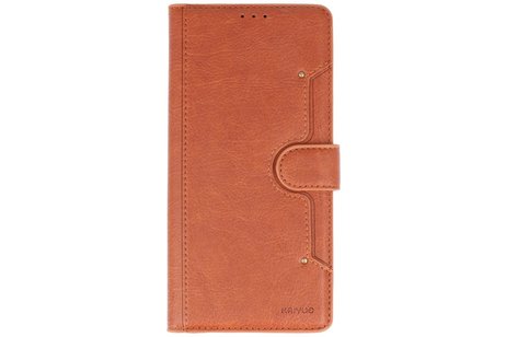 BAOHU KAIYUE - Luxe Portemonnee Hoesje - Pasjeshouder Telefoonhoesje - Wallet Case - Geschikt voor Samsung Galaxy S20 Ultra - Bruin