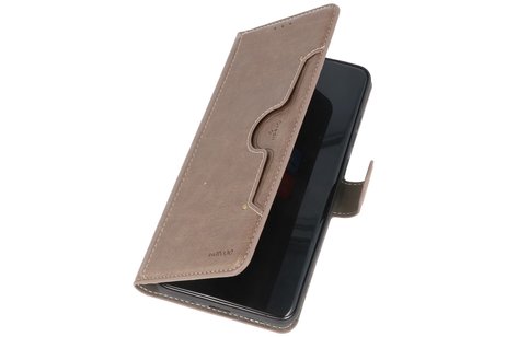 BAOHU KAIYUE - Luxe Portemonnee Hoesje - Pasjeshouder Telefoonhoesje - Wallet Case - Geschikt voor Samsung Galaxy S20 Ultra - Grijs