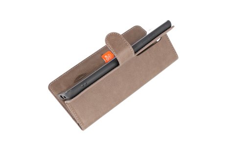 BAOHU KAIYUE - Luxe Portemonnee Hoesje - Pasjeshouder Telefoonhoesje - Wallet Case - Geschikt voor Samsung Galaxy S20 Ultra - Grijs