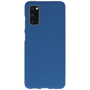 BAOHU Hoesje Geschikt voor de Samsung Galaxy S20 - Backcover Color Telefoonhoesje - Navy