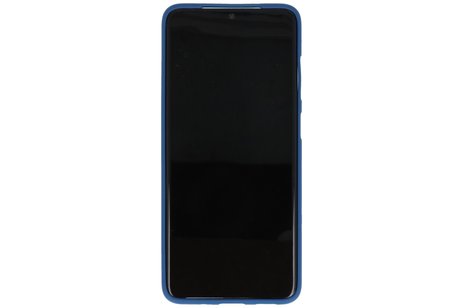 BAOHU Hoesje Geschikt voor de Samsung Galaxy S20 - Backcover Color Telefoonhoesje - Navy