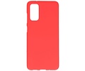 BackCover Hoesje Color Telefoonhoesje voor Samsung Galaxy S20 - Rood