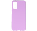 BAOHU Hoesje Geschikt voor de Samsung Galaxy S20 - Backcover Color Telefoonhoesje - Paars