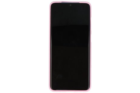 BAOHU Hoesje Geschikt voor de Samsung Galaxy S20 - Backcover Color Telefoonhoesje - Roze