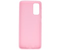 BackCover Hoesje Color Telefoonhoesje voor Samsung Galaxy S20 - Roze