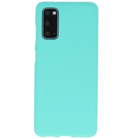 BAOHU BackCover Hoesje Color Telefoonhoesje Samsung Galaxy S20 - Turquoise